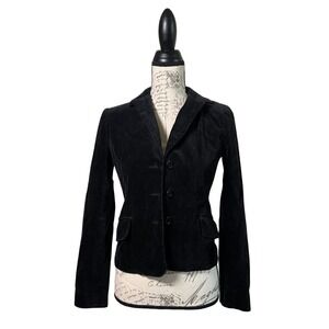 Vintage BCBGMAXAZRIA Black Velvet Blazer Jacket